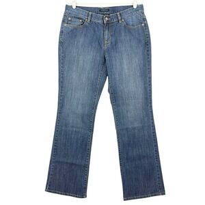 Axcess Women's Blue Denim Jeans Size 10 Boot Cut Mid Rise Stretch